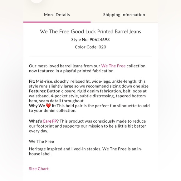 We The Free  people Good luck Leopard Print Barrel Jeans - Picture 7 of 9